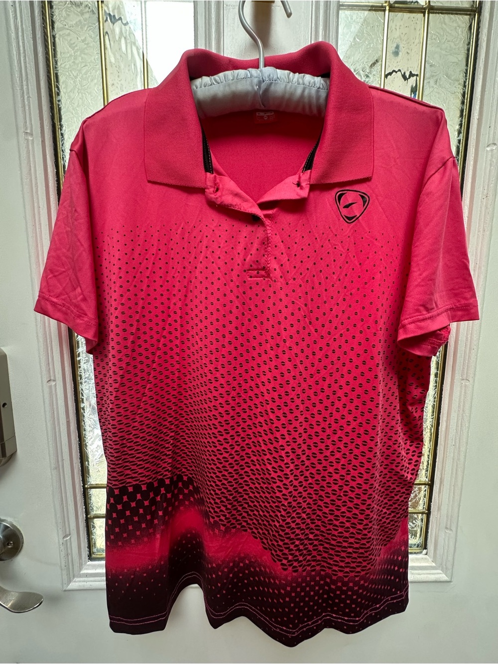 Men's Pink Gradient Polo Shirt